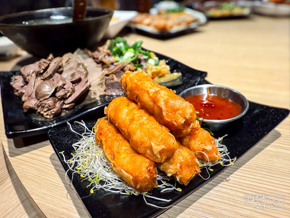 29必比登推薦吉林路阿城鵝肉吉林二店韭菜下水拌醬鵝腸鵝油蝦捲.jpg