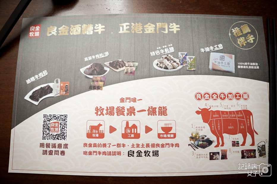 8金門美食良金牧場工廠牛肉湯菜單價位低消.jpg