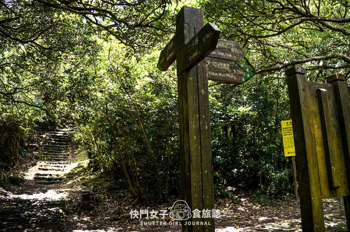 【大屯山連峰步道】陽明山小百岳大屯山主峰 x 台北大縱走第二段 x 挑戰西峰南峰濕滑拉繩泥巴地形