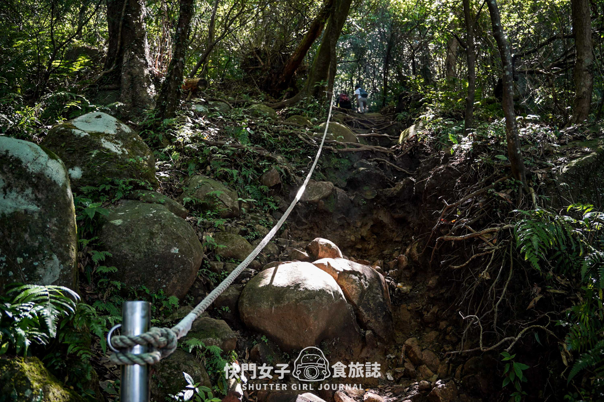 【大屯山連峰步道】陽明山小百岳大屯山主峰 x 台北大縱走第二段 x 挑戰西峰南峰濕滑拉繩泥巴地形