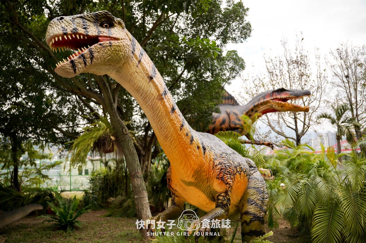 【台北 北投區】關渡侏儸紀公園 x 超巨大恐龍現身台北 x 1500坪有70隻恐龍