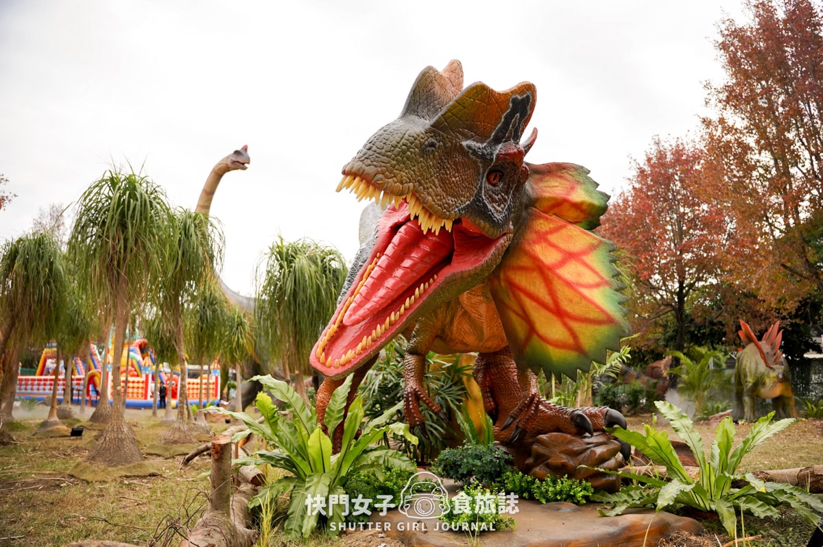 【台北 北投區】關渡侏儸紀公園 x 超巨大恐龍現身台北 x 1500坪有70隻恐龍