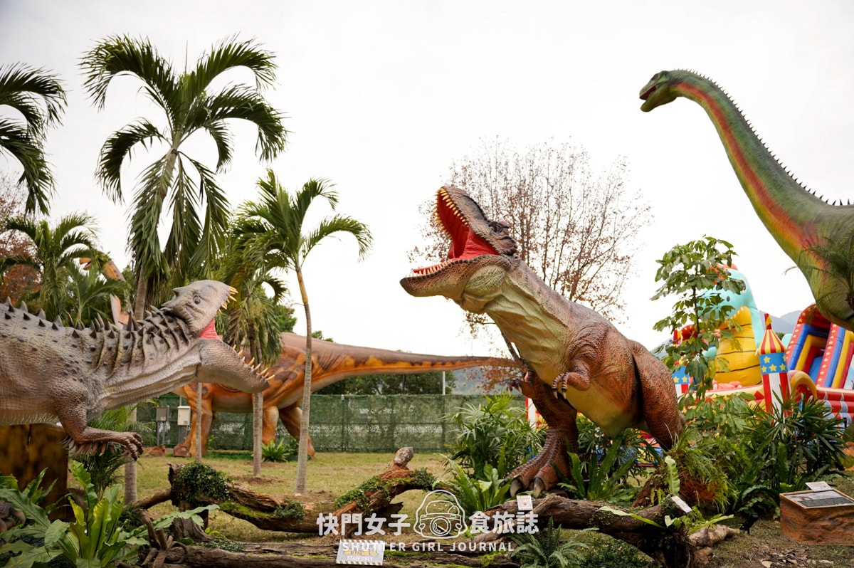 【台北 北投區】關渡侏儸紀公園 x 超巨大恐龍現身台北 x 1500坪有70隻恐龍