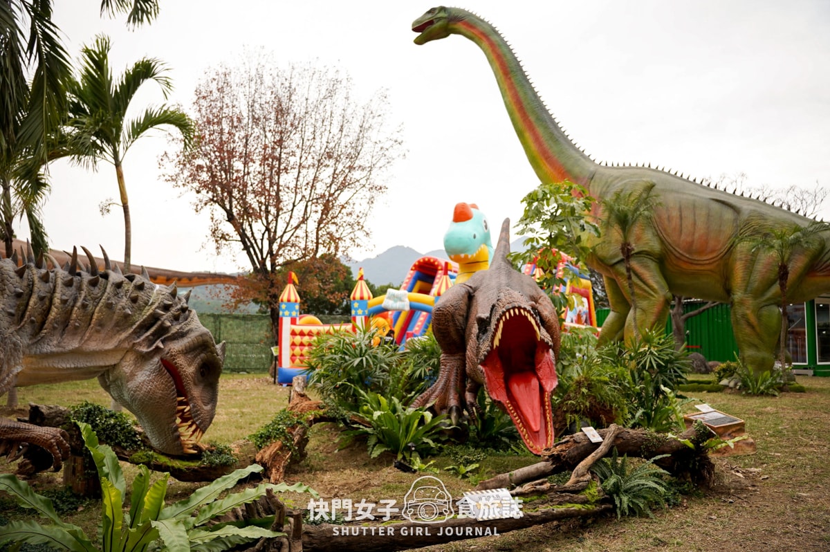 【台北 北投區】關渡侏儸紀公園 x 超巨大恐龍現身台北 x 1500坪有70隻恐龍