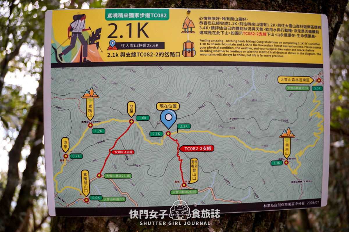 【稍來山】網美鳶嘴山縱走小百岳 x 號稱台灣小阿爾卑斯山 x 懼高挑戰中級山