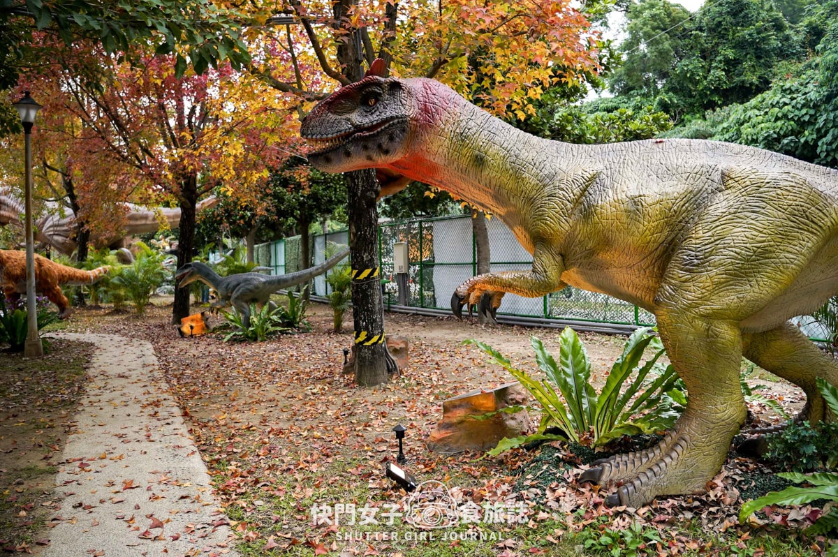 【台北 北投區】關渡侏儸紀公園 x 超巨大恐龍現身台北 x 1500坪有70隻恐龍